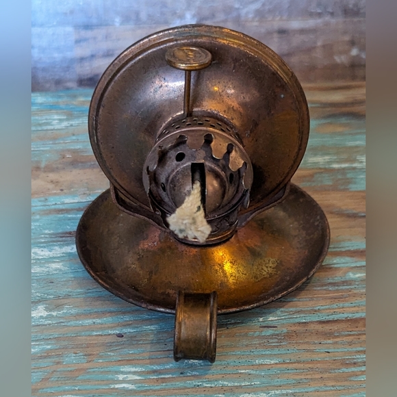 Vintage Hilco Brit Empire Swivel Copper Oil Lamp - Picture 3 of 12